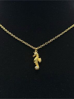 Kate Spade Gold Seahorse Pendant Necklace - Women's Jewelry NWT
